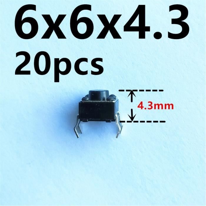 Lot De 40 Micro-Interrupteurs Coulissants DPDT 6 Broches – Compatible Cartes Perforées 2,54 Mm
