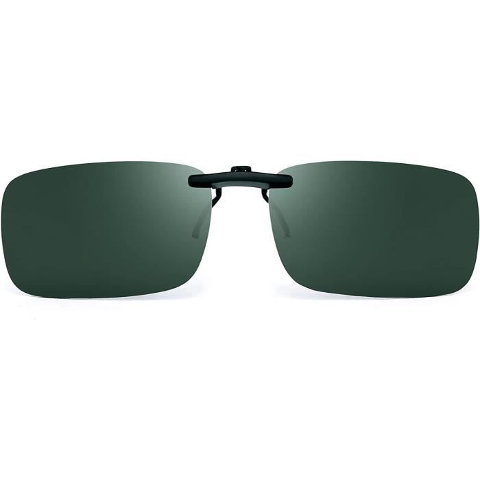 Lunettes de Soleil Sans Monture Rectangle Clip On Leger Lunette Solaire Polarisees Hommes Femmes 1468 Achat Vente lunettes de soleil Cdiscount