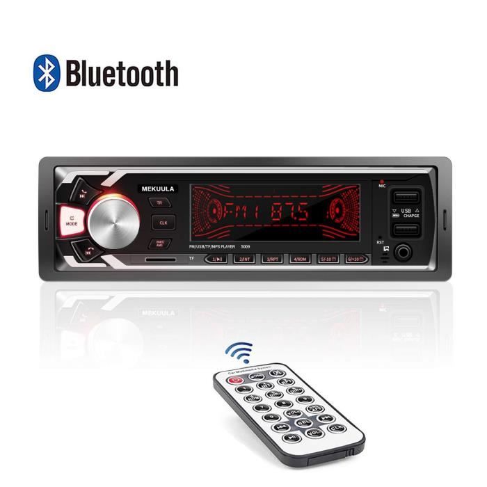 4x60W FM Radio Voiture 1 Din Soutient AUX/USB/SD et Télécommande Récepteur Bluetooth Mains Libres avec Intégré EQ Andven Autoradio Bluetooth