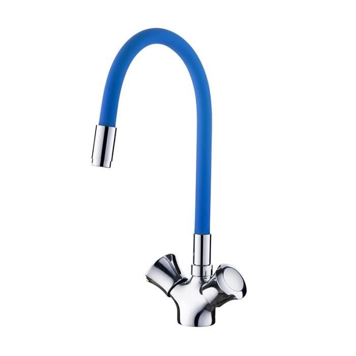 Robinet Pliable En Cuivre Pour Camping-car, Compatible Caravane Bateau Rotation 360 Poignee Unique Evier Cuisine Tuyaux Eau Froide Chaude 99306980