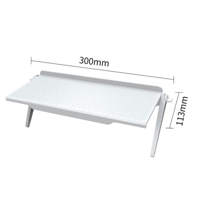 2 étagères Supérieures Pour écran TV/moniteur - En ABS, Réglables, Pour Ranger Télécommande, Routeur, Déco