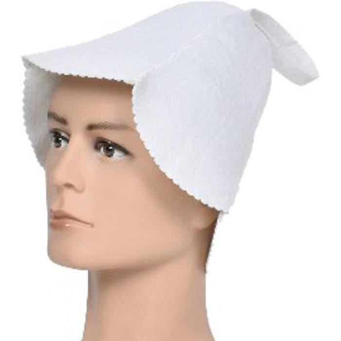 2 Chapeaux De Sauna En Feutre – Bonnets Unisexes Blanc & Gris, Réglables, Respirants, Pour Éviter La Surchauffe – Cadeau Idéal