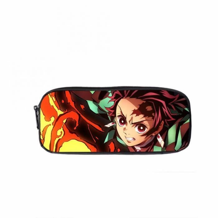 3 Pcs Sac à Dos Demon Slayer, Cartable Multicolore Avec Sac D'épaule Et Trousse à Crayons Pour