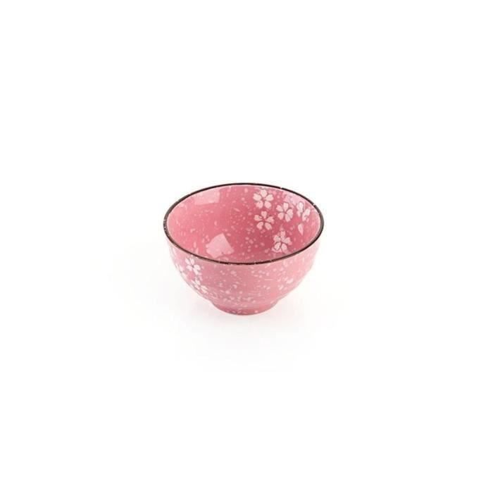 HREDZEO 2 PCS Bols à Collation Sakura En Céramique - Mini Bols à Sauce Fleur Pour Apéritif Et Dessert