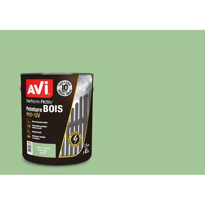Avi Peinture Pour Bois Vert Oliver Satin 2 5 L Achat Vente Peinture Vernis Avi Peinture Pour Bois Vert Oliver Satin 2 5 L Cdiscount