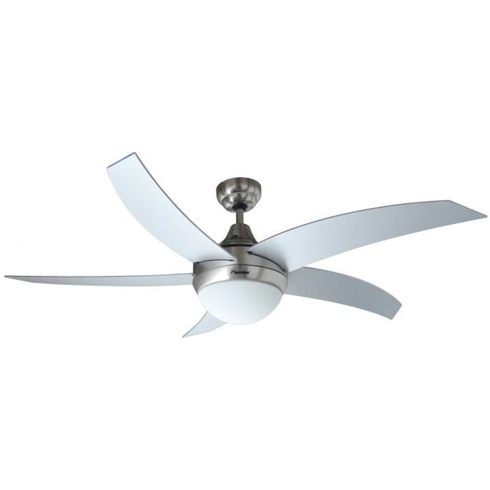 bestron ventilateur plafond 132cm + lumière dcf52lsr - vue 2