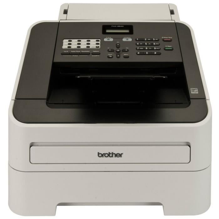 Fax laser monochrome BROTHER FAX2840F1 - 20cpm - ADF - tiroir 250ff 30m