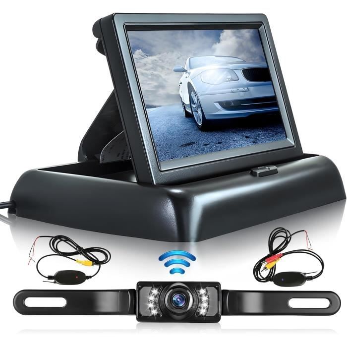 Caméra De Recul Sans Fil Avec Écran Lcd Pliable De 4,3 Pouces, Système ...