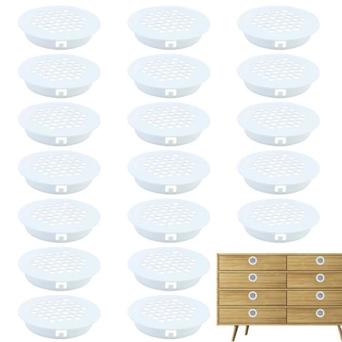 Grille D'Aération SOURCING MAP 10Pcs 25mm Ventilation Circulaire Inox Avec Maille Ronde Pour