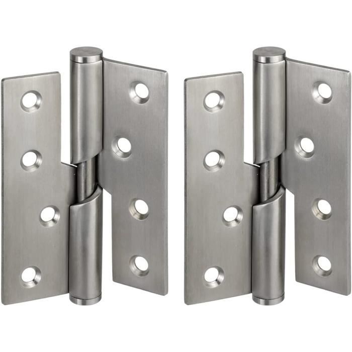 Charnières 100 MM * 35 MM, charnières de porte en acier inoxydable