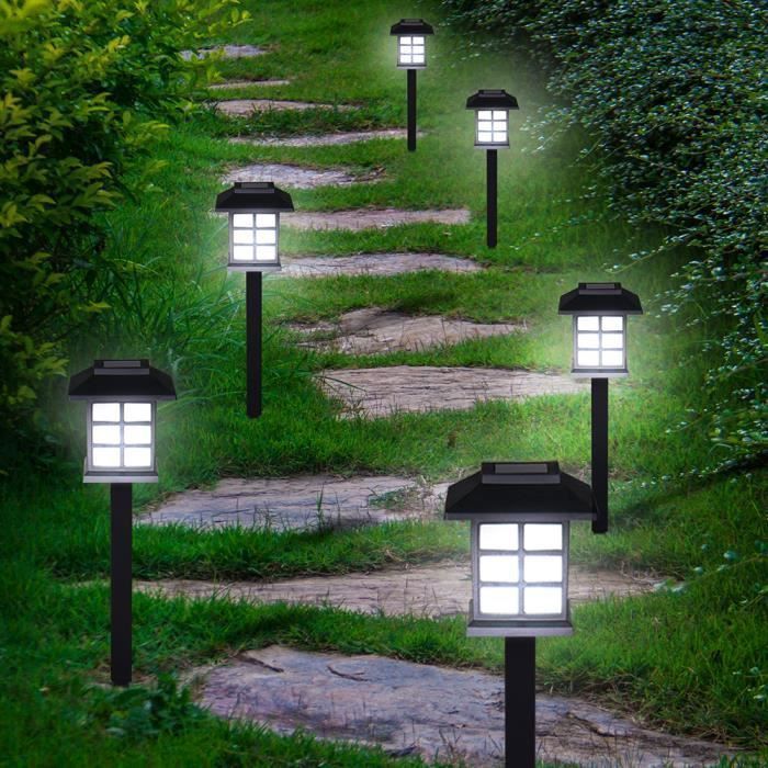 Set de 6x lampes solaires LED Lumière pour jardin balon terrasse Set de 6x lampes solaires LED Lumière pour jardin balon terrasse