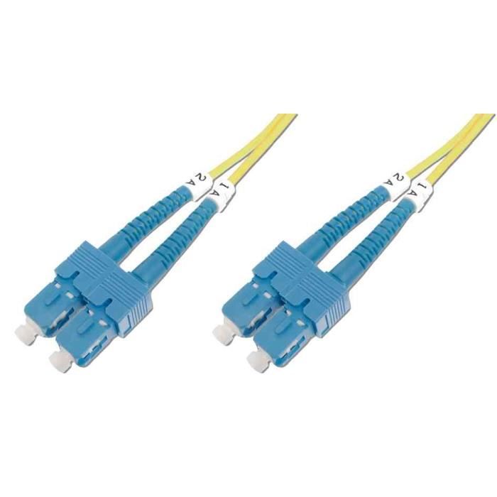 Câble Fibre Optique Duplex 9/125 OS1 SC SC Jaune 10 m