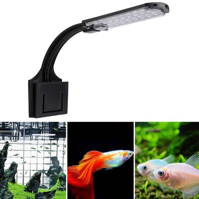 Lampe LED pour aquarium à clipser pour petits aquariums et aquariums 5