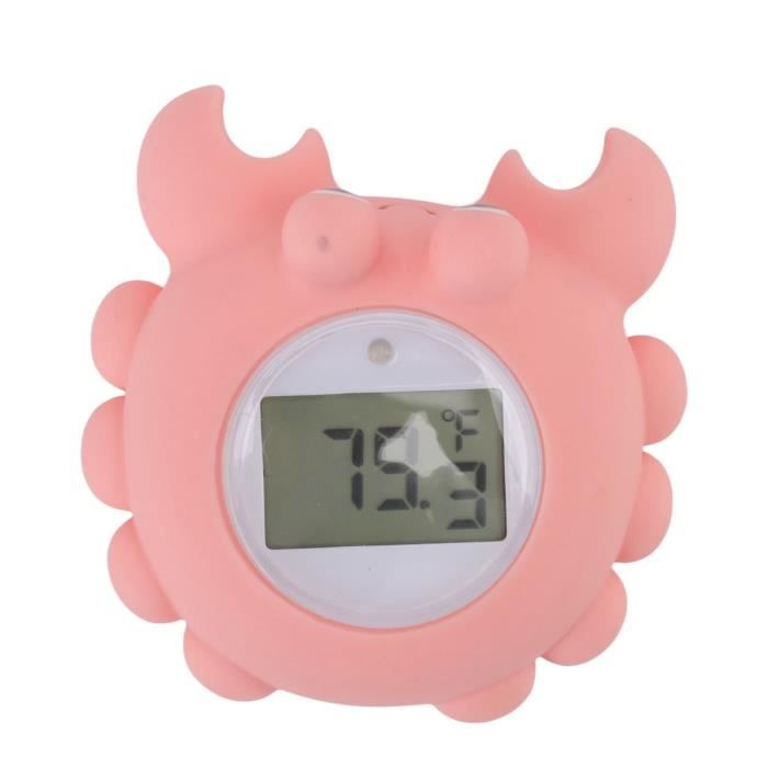 Thermomètre De Bain Pour Bébé Numérique LED - Étanche IP67 - Affichage Couleur (Vert/Jaune/Rouge) - Température 0-41°C - Forme Baleine