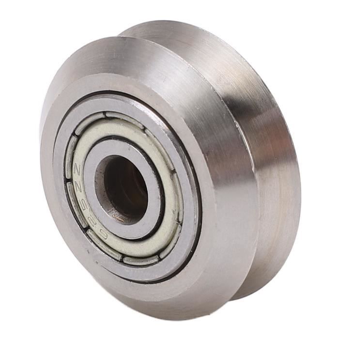 Roulement à Rainure En V, LV202-41ZZ Guide à Galet à Rainure En V Roulement à Billes Scellé Pour Planches à Roulettes Et Rail Linéaire 15 * 41 * 20mm