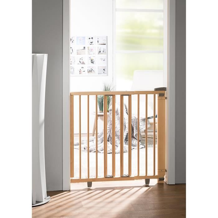 Barriere De Porte Pivotante En Bois 58 Cm 105 Cm Natur Cdiscount Puericulture Eveil Bebe