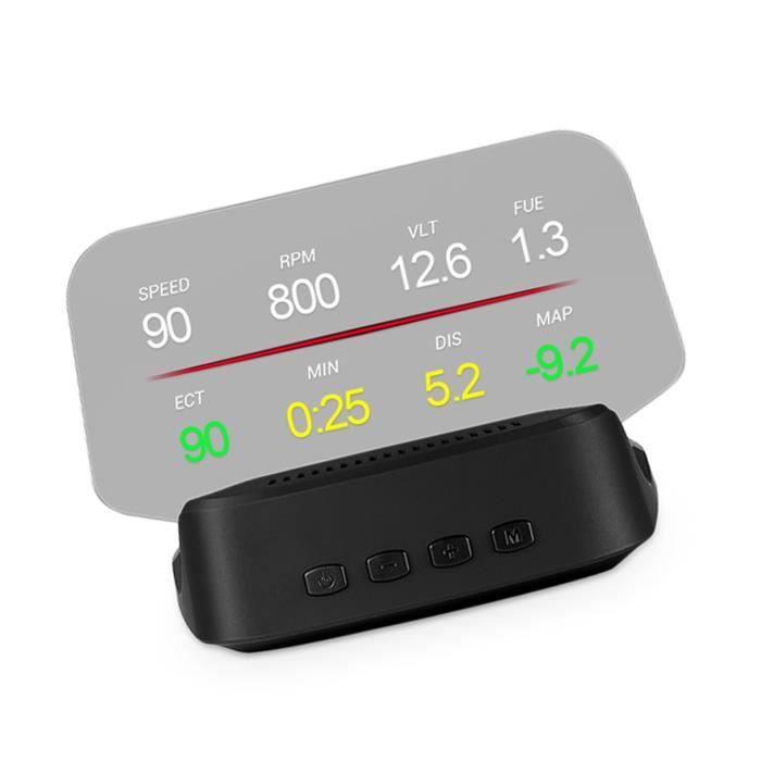 Affichage Tête Haute AP-6 Pour Voiture, Jauge Intelligente OBD GPS, Compteur De Vitesse Haute Definition Outil De Diagnostic Automobile Alarme De Depassement De Vitesse Pour Tous Les Vehicules 88990769