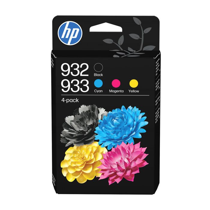 HP 932933 6ZC71AE Pack de 4 cartouches d'encre CyanJaune