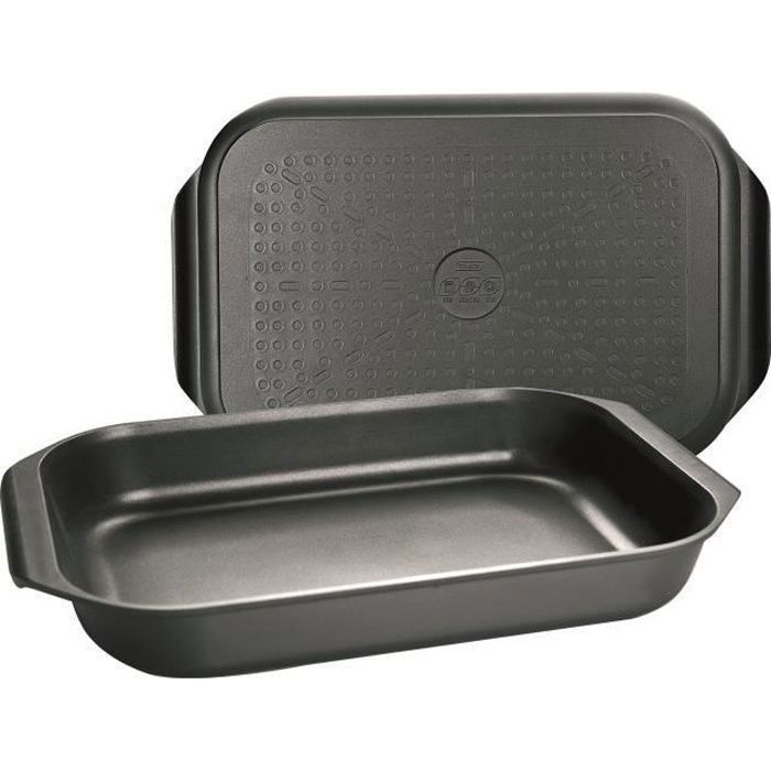 ibili 401534 duo plat à four / grill 40x26 cm induplus