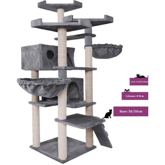 Pas Cher Parcours Mural Chat Arbre A Chat Tronc Epais Achat Vente Pas Cher