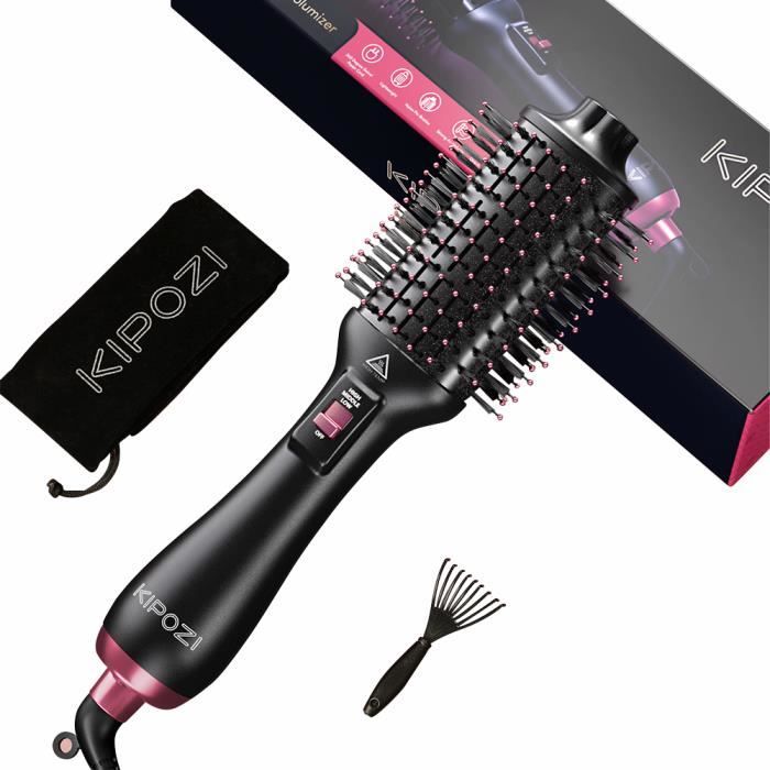 KIPOZI Brosse Soufflante Chauffante 4 en 1 ,Peigne a Air Cha