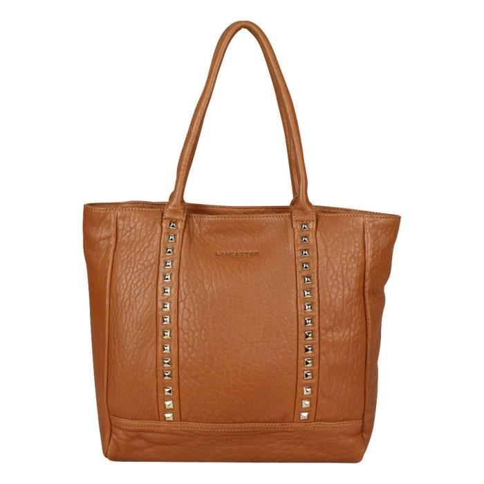 Sac cabas cuir souple camel hotsell