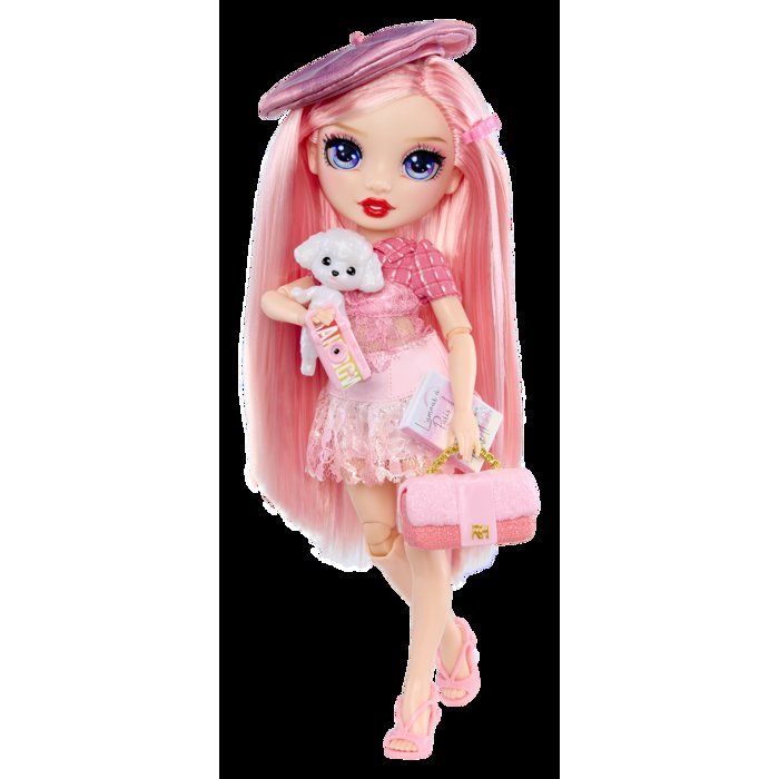 Rainbow High - Pretty in Paris - Bella - Poupée Mannequin - 27 cm - Accessoires et Animaux inclus