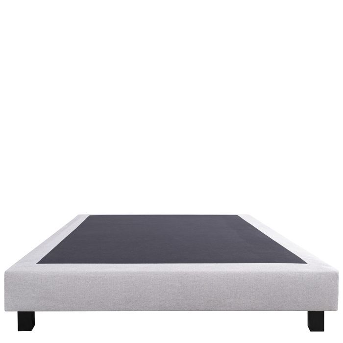 Sommier 160x200 cm, 20 cm, tapissier à lattes, hôtel, gris, + pieds  offerts, bois massif, LUXURY LITERIE - Cdiscount Maison