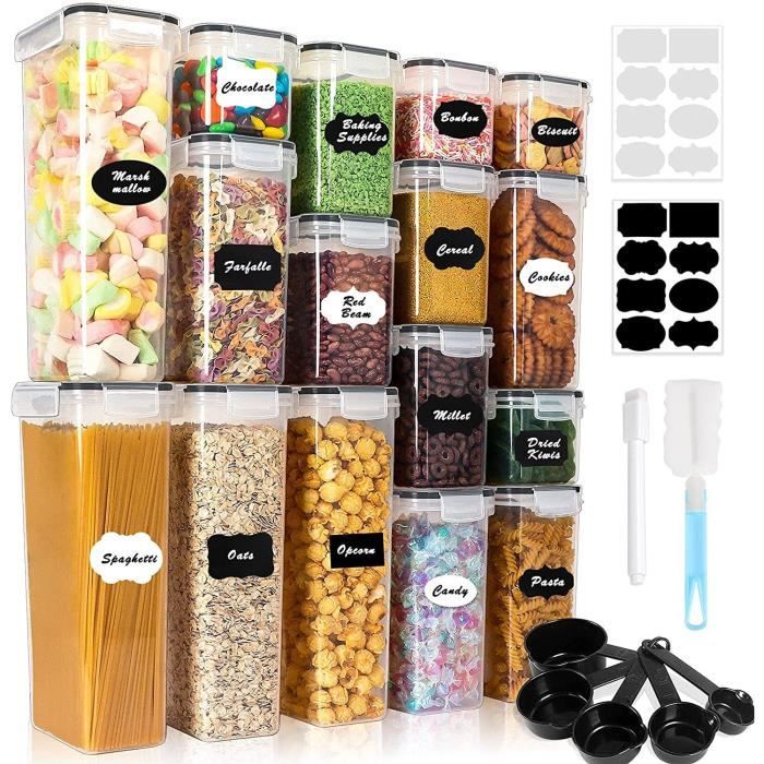 Ensemble 20 Boîtes Rangement Alimentaire Hermétiques