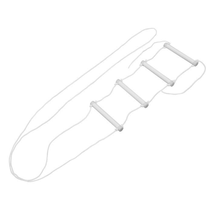 Échelle De Lit Avec Corde De Traction Pour Personnes âgées - 235 Cm Gris/orange