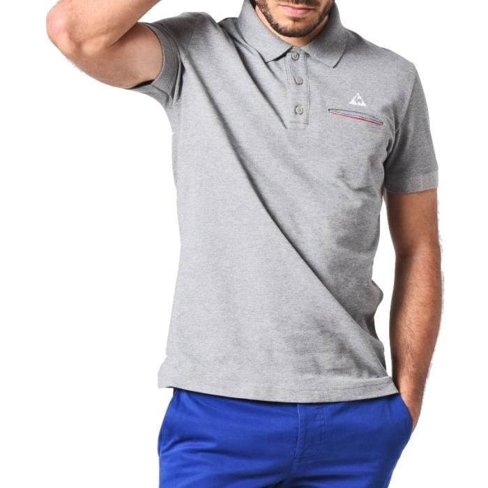 polo le coq sportif gris