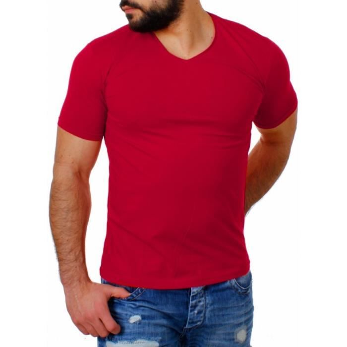 t shirt homme uni pas cher
