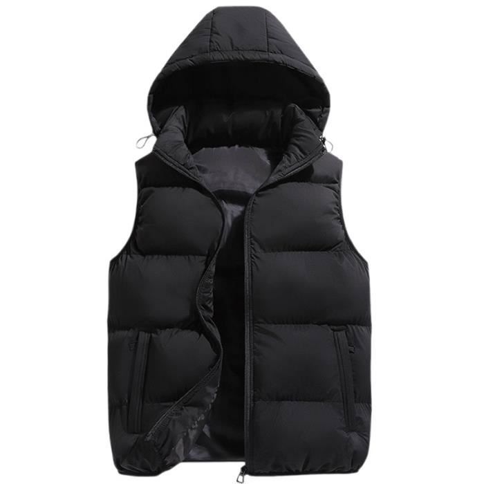Doudoune homme sans manche avec capuche outlet