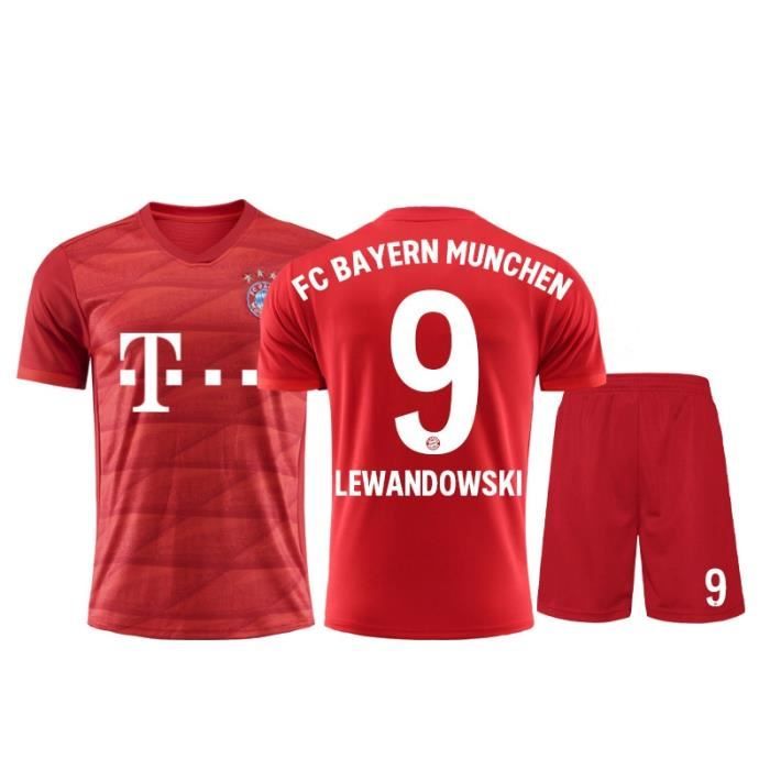 Bayern Munich Maillot De Foot Football Soccer Maillot Shorts Kit No 9 Lewandowski 2019 2020 Pas Cher Pour Homme Enfant Prix Pas Cher Cdiscount