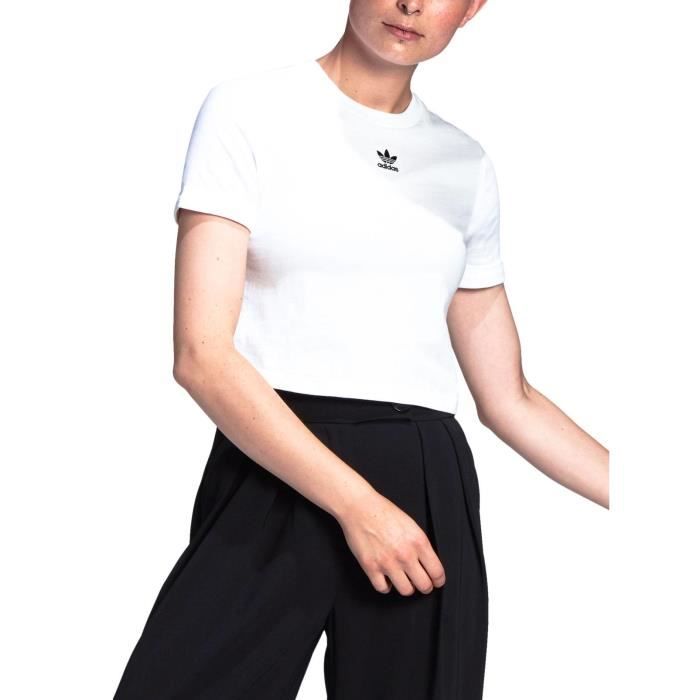 T shirt adidas femme crop top store