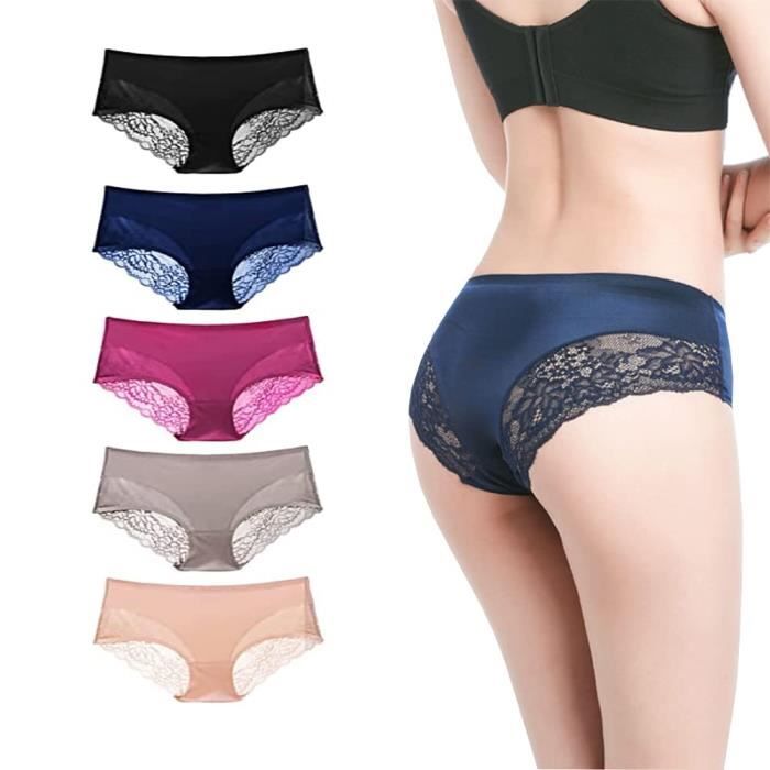 Zooma - Lot Culottes Shorty Femme Dentelle Invisible Sans Couture | Sexy, Confort & Extensibles