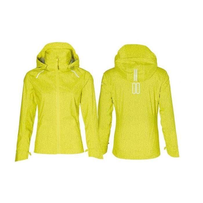 Veste imperméable femme - BASIL - Skane Hivis Bluesign - Jaune - Réfléchissante - Respirante
