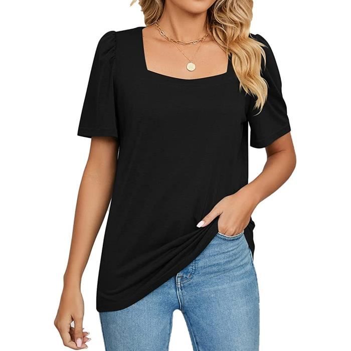 Tee shirt femme encolure carrée store