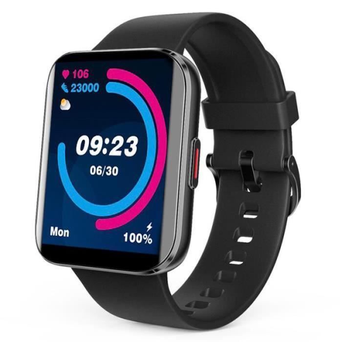 Montre Connectée Blaupunkt Noire – Température Corporelle Et Fréquence Cardiaque – Modèle Blp5230-133