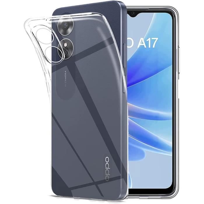 Compatible Oppo A17 4G Coque Protection Arrière Transparente Silicone TPU Gel Souple Résistante Antichoc NOVAGO