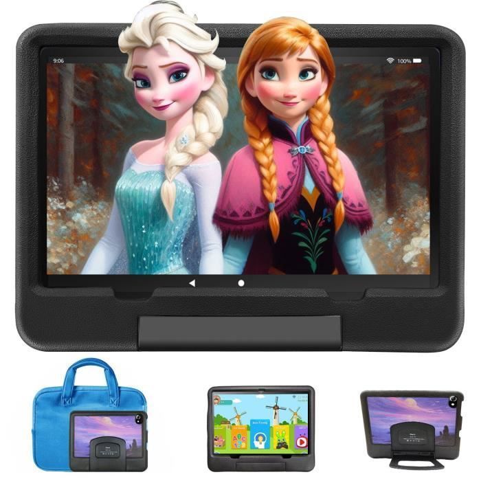 Tablette Enfants 10 Pouces Android 12 Tablette IWAWA 6 Go RAM + 128 Go ROM HD 1920 * 1200 IPS ScreenContrôle Parental