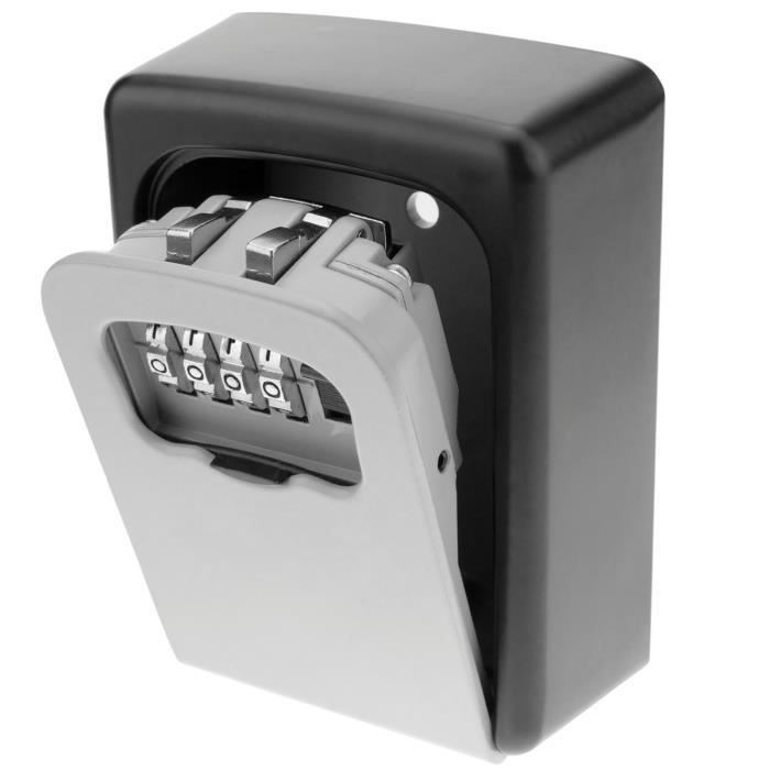 Electronique Coffre fort clef serrure combinaison digitale, clés, 23x17x17  cm, Gris - Cdiscount Bricolage