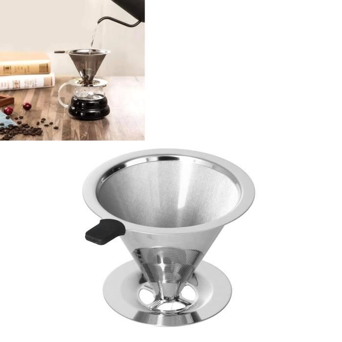 Filtre à Café/thé En Acier Inoxydable - Panier Passoire En Forme De 'casque' Pour Cafetière, Neuf
