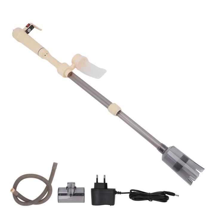Meilleurs prix pour Qiilu nettoyeur électrique pour aquarium Changeur d'eau pour aquarium, rétractable, sûr, électrique, nettoyeur de gravier, prise