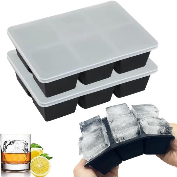Moule à Glaçons Amusant En Silicone Lot De 2 - Bac à Glaçons Fun 8 Cavités Pour Cocktails, Whisky, Fêtes Et Anniversaires