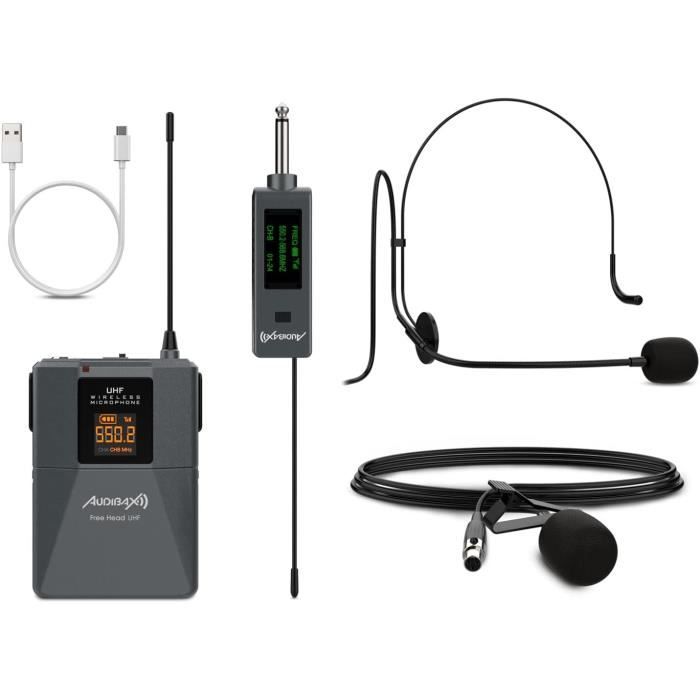 Système Microphone Saxophone Sans Fil - Clip Instrument 40m Portée - Sax, Trompette, Cor