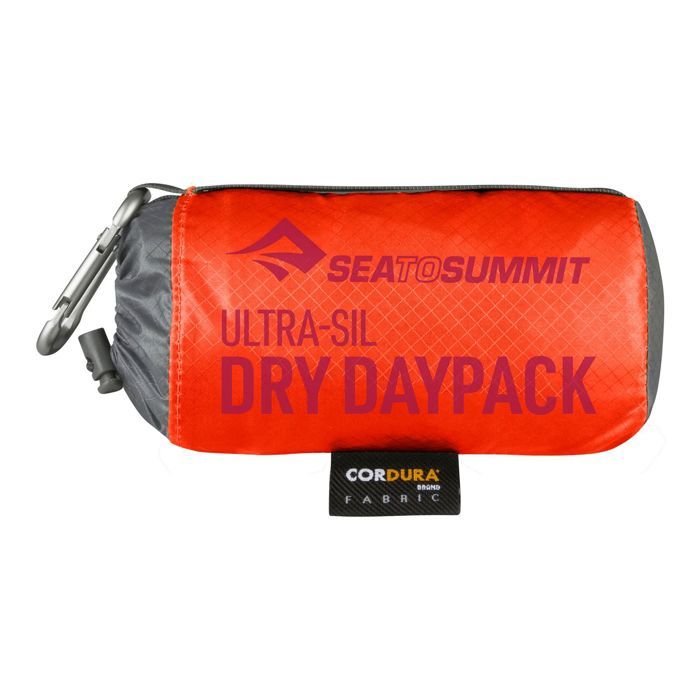 Sea to Summit Sac à dos de loisirs rouge gris pour femme et homme - Ultra-Sil Dry Day Pack 22L Spicy Orange 223381 Sea to Summit Sac à dos de loisirs rouge gris pour femme et homme - Ultra-Sil Dry Day Pack 22L Spicy Orange 223381