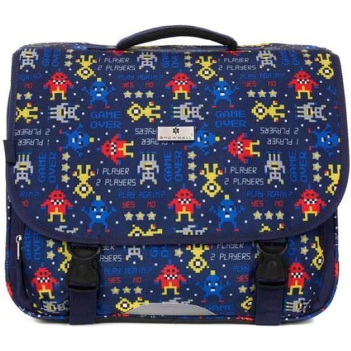 Cartable scolaire Kid Robot 41 cm Bleu Cdiscount Bagagerie Maroquinerie