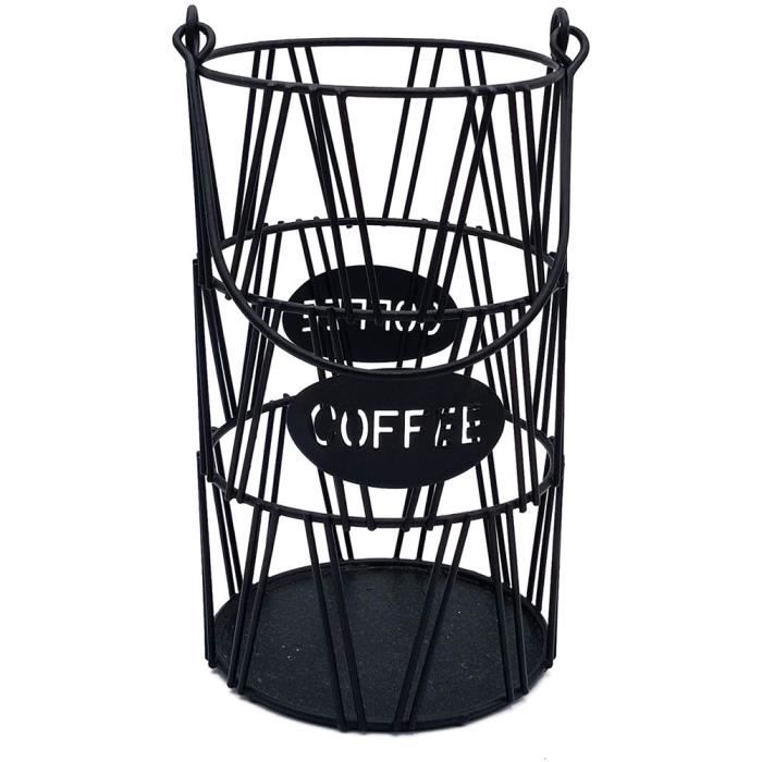 Wowlela Organisateur Dosettes Café Tasse Métal Vintage – Rangement Capsules Espresso & Comptoir Élégant