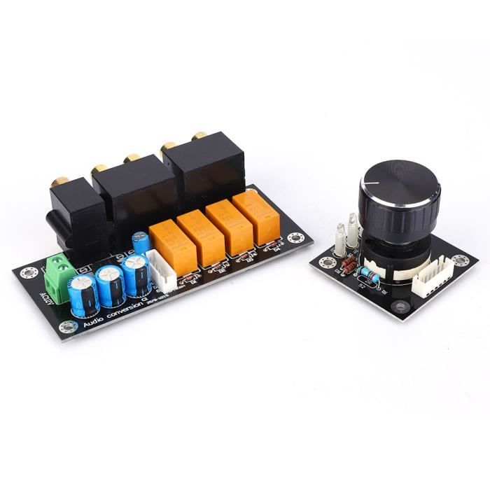 Commutateur Audio 6 Entrées / 2 Sorties RCA - Sélecteur De Signal Bidirectionnel, Compact, Métal, Sans Logiciel
